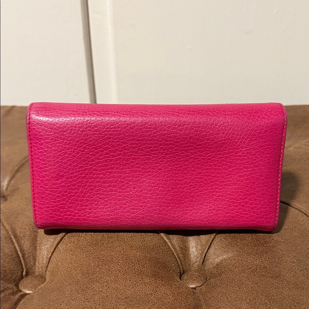 Gucci Pink Leather Wallet - Picture 3 of 8